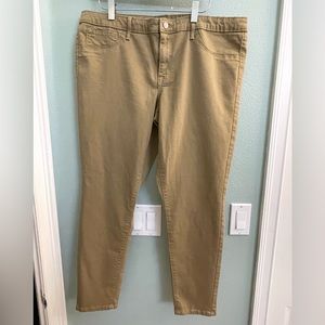 Mossimo size 16 mid-rise jegging, tan